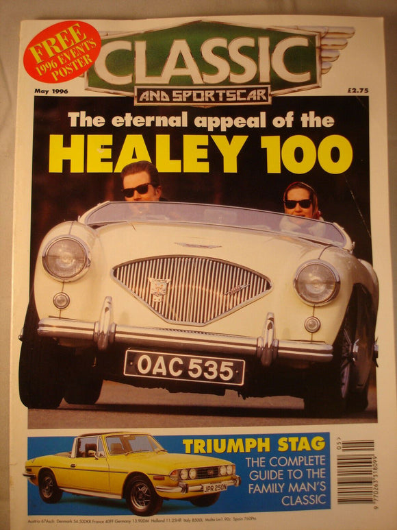 Classic and Sports car magazine - May 1996 - Healey 100 - Triumph Stag