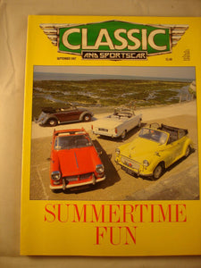 Classic and Sports car magazine - September 1987 - Summer convertibles