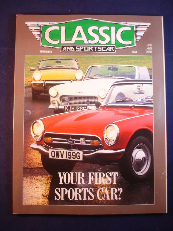 Classic and Sports car - March 1988 - Lotus Seven - Jensen
