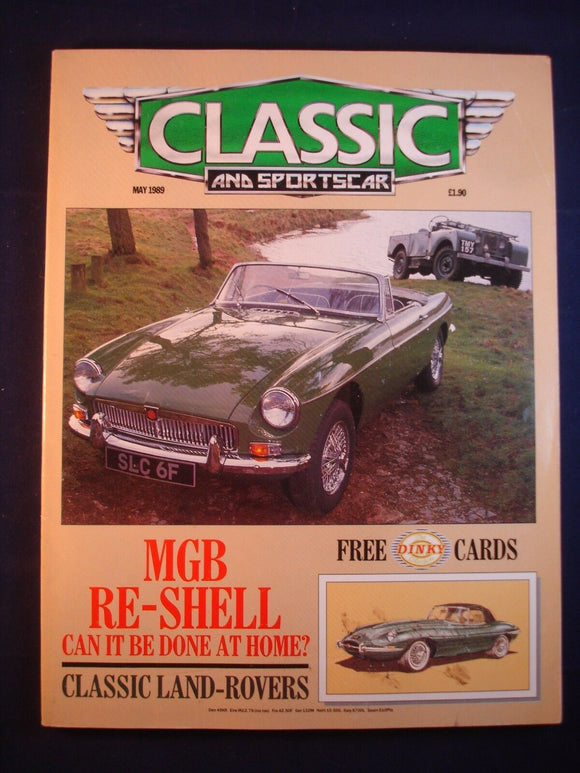 Classic and Sports car - May 1989 - MGB reshell - Landrover