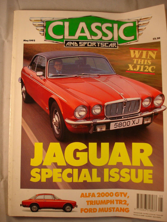 Classic and Sports car magazine - May 1992 - Jaguar special issue