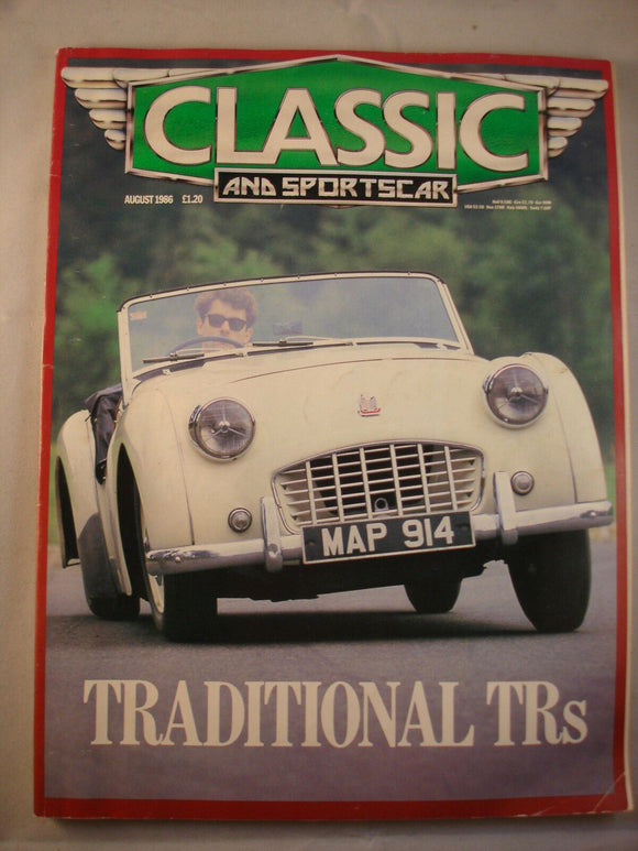 Classic and Sports car magazine - August 1986 - Traditional TR's - Ferrari