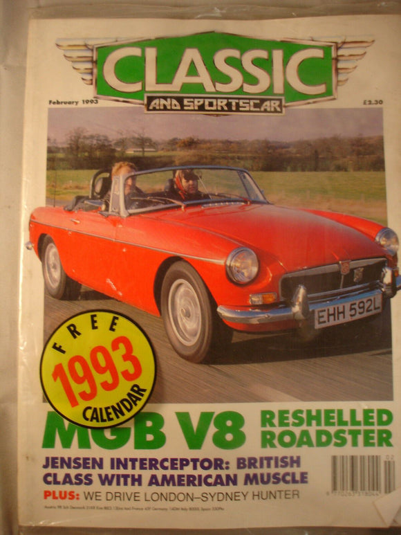 Classic and Sports car magazine - February 1993 - MGB V8
