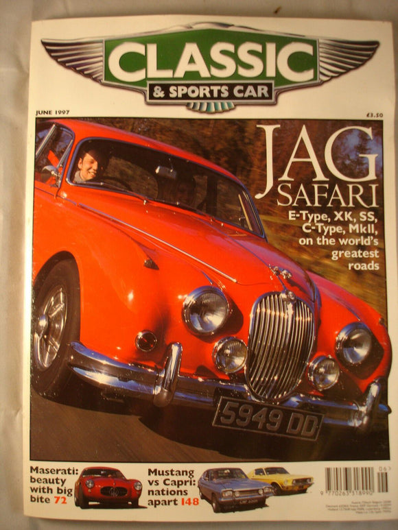 Classic and Sports car magazine - June 1997 - Jaguar - Capri