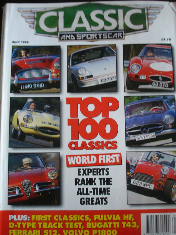CLASSIC & SPORTSCAR -Top 100 Classic cars-  April 1996