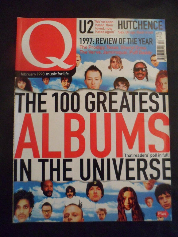 Q magazine - February 1998 - Contents shown in pictures