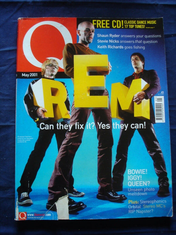 Q magazine - May 2001 - R.E.M. - Stevie Nicks - Keith Richards - Orbital