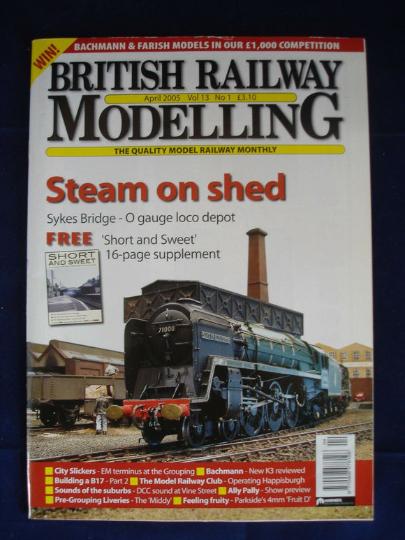 1 - BRM  British Railway Modelling - April 2005 - Steam on Shed