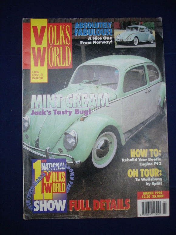 1 - Volksworld VW Magazine - Mar 1994 - Engine rebuild pt 2 -