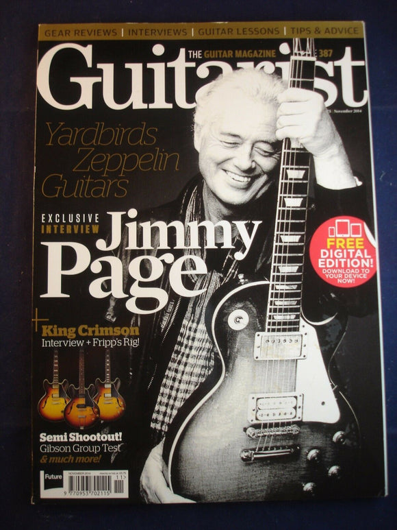 Guitarist - Issue 387 - Jimmy Page - Gibson group test