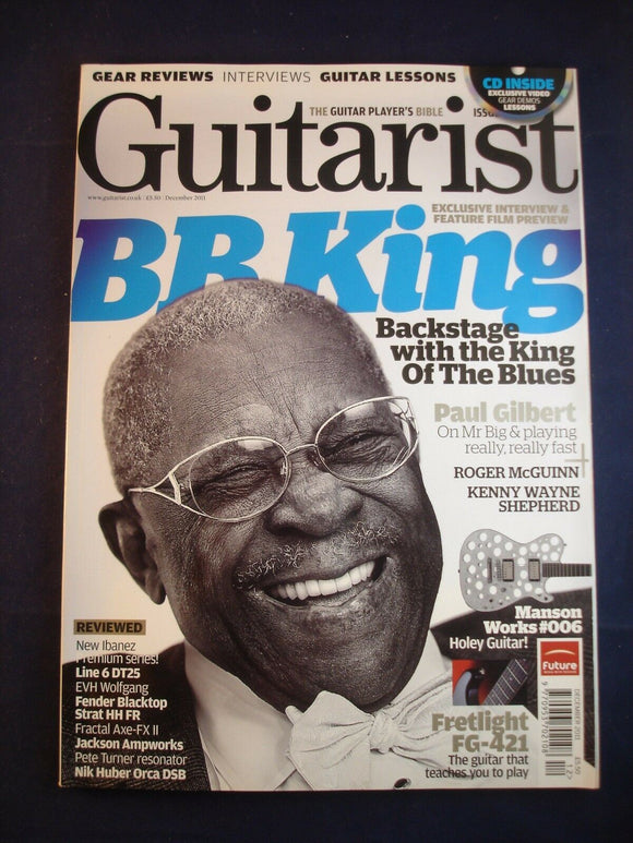 Guitarist - Issue 349 - Ibanez RG 3250MZ  - RG2120Z - RG870Z - BB King
