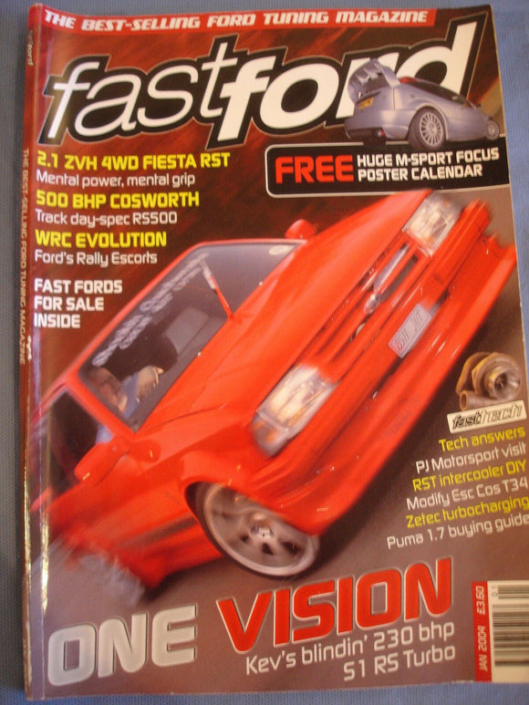 Fast Ford Mag 2004 - Jan - Puma 1.7 guide - modify T34 - Zetec turbocharging