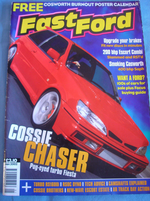 Fast Ford jan 2002 - Camshafts - RS1600i - Cosworth - RST