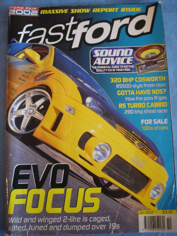 Fast Ford Oct 2002 - Evo Focus - Cosworth - RS Turbo Cabrio - NOS -