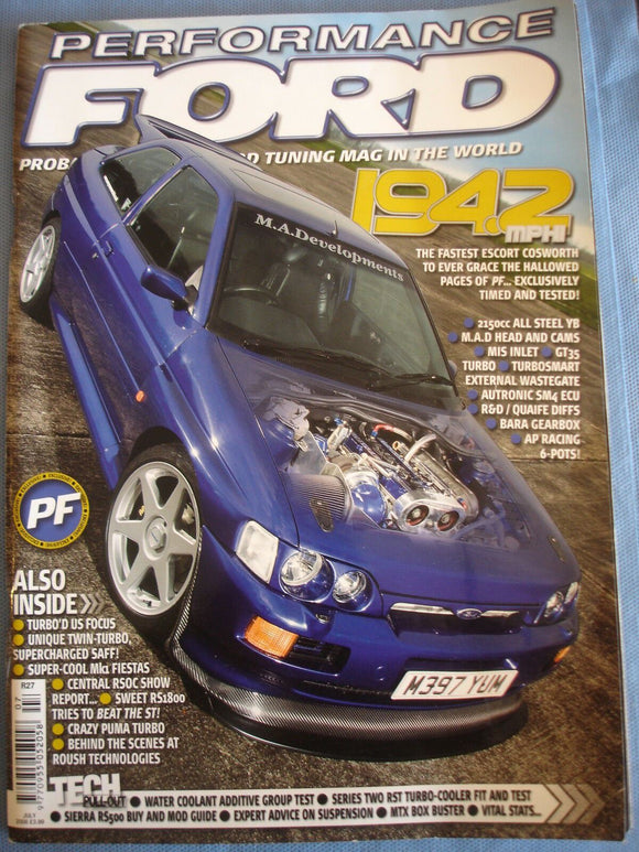 Performance Ford Mag 2008 - July - Sierra RS500 guide - Escos - coolant additive