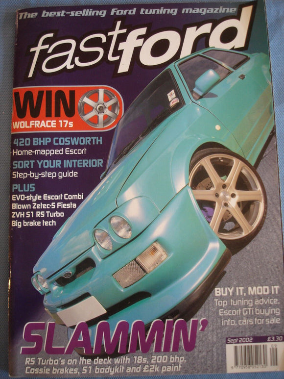 Fast Ford Sep 2002 - Interior step by step guide - Escort Cosworth - RS Turbo