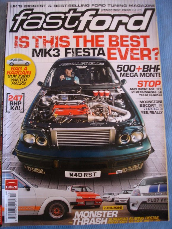 Fast Ford Mag 2008 - Dec - XR2 guide - Brakes Lowdown - Focus RS - Mk3 Fiesta