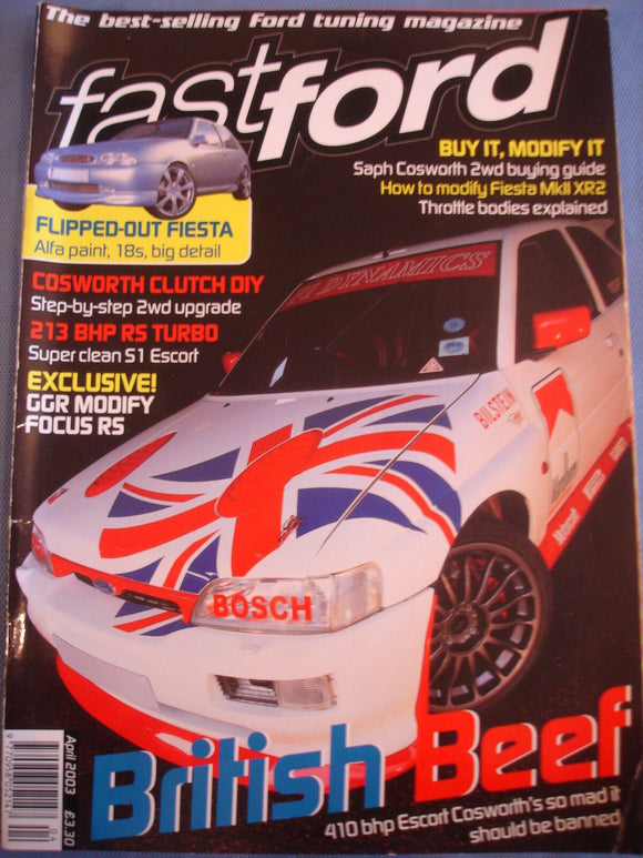 Fast Ford Mag 2003 - Apr - Saph cosworth 2wd guide - s2 XR2i-cosworth clutch diy