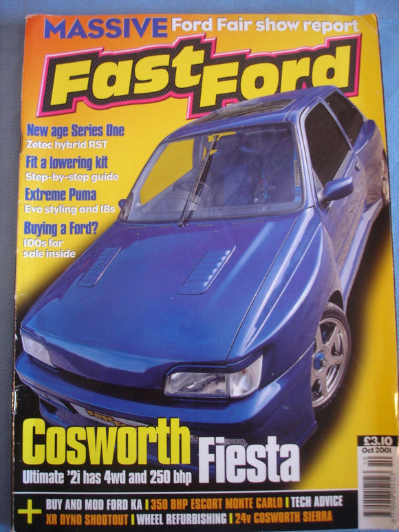 Fast Ford Oct 2001 - Puma - RST - Cosworth Fiesta - Lowering kit step by step