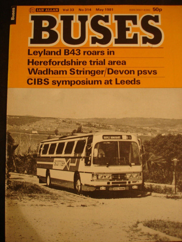 Buses Magazine May 1981 - Leyland B43, Wadham Stringer/Devon psvs