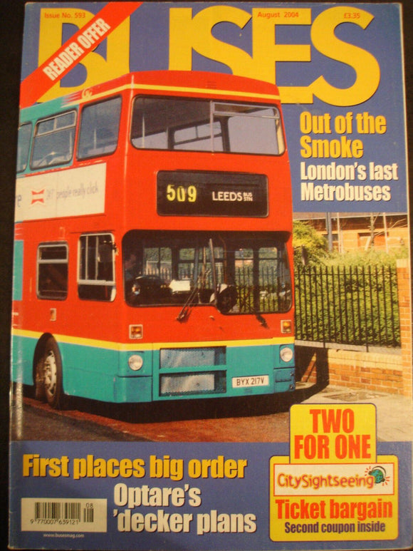 Buses Magazine August 2004 - London's last Metrobuses, Optares ' decker plans
