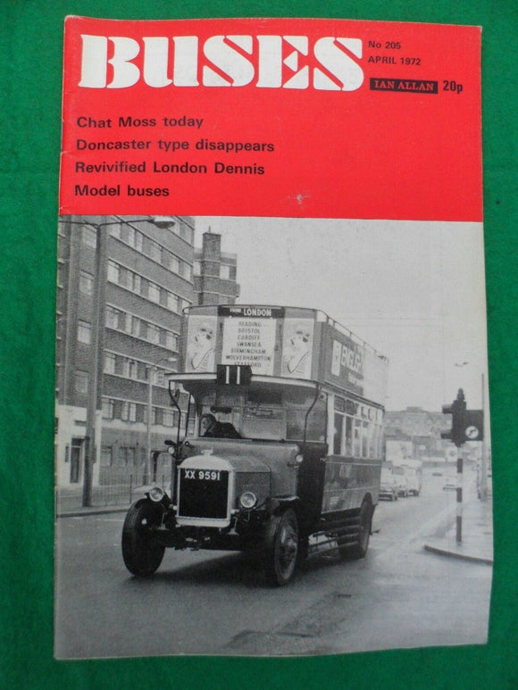 Buses Magazine - April 1972 - London Dennis - Model buses