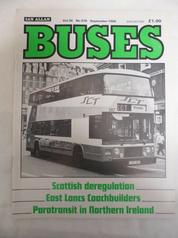 Buses Magazine - September 1986 - East Lancs. Coachbuilders