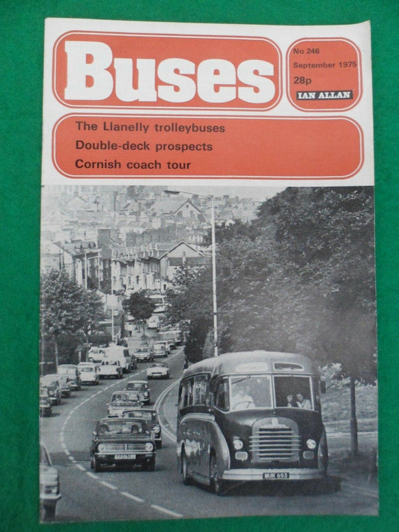 Buses Magazine - September 1975 - Llanelly Trolleybuses - Cornish Tours