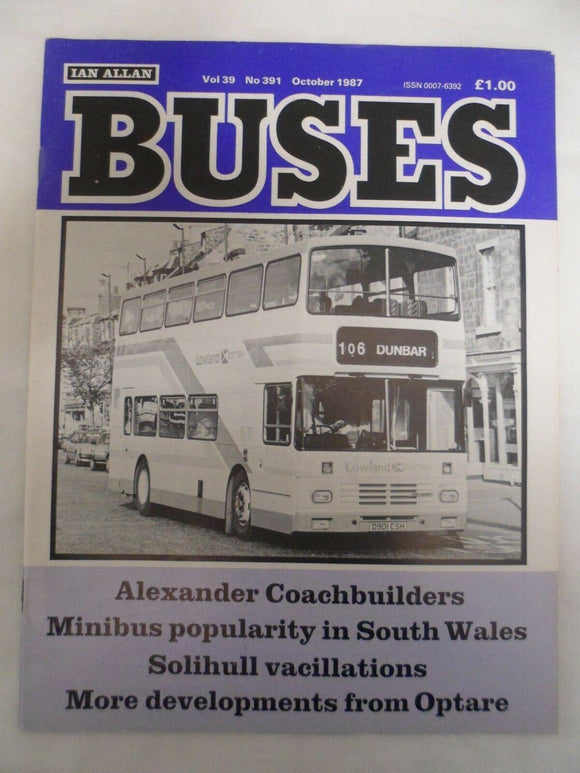 Buses Magazine - October 1987 - Alexander Coachbuilders