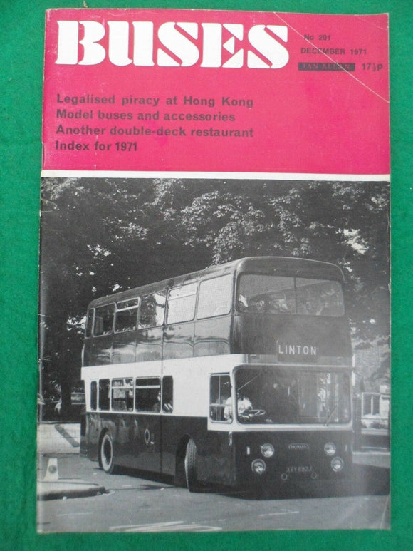 Buses Illustrated - December 1971 - Model buses - double deck restaurant