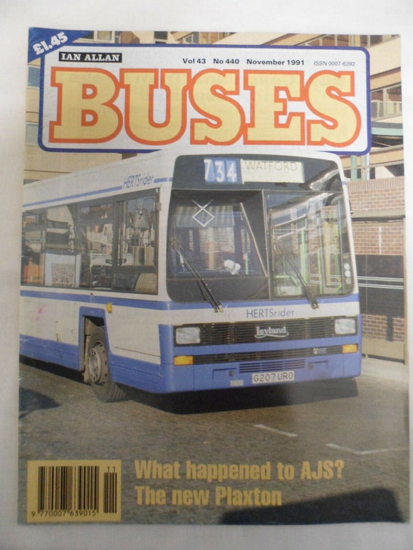 Buses Magazine - November 1991 - Plaxton - AJS?