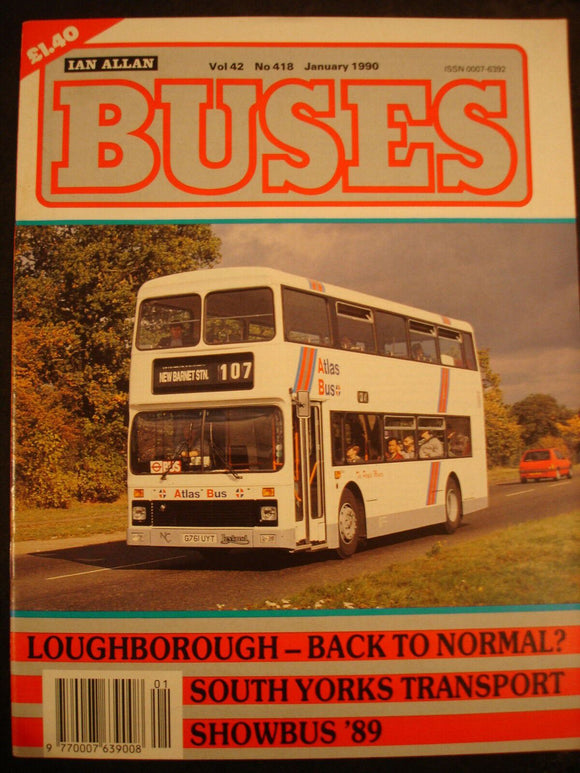 Buses Magazine January 1990 - Showbus '89, Loughborough - back to normal