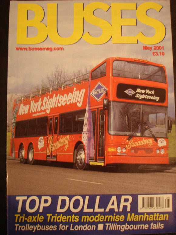 Buses Magazine May 2001 - Tri-axle Tridents modernise Manhattan