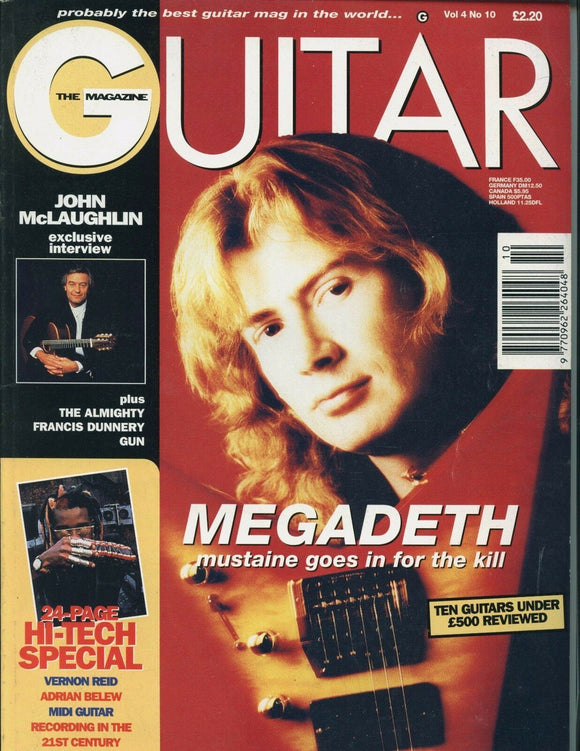 Guitar magazine - Volume 4 Number 10 - Megadeath