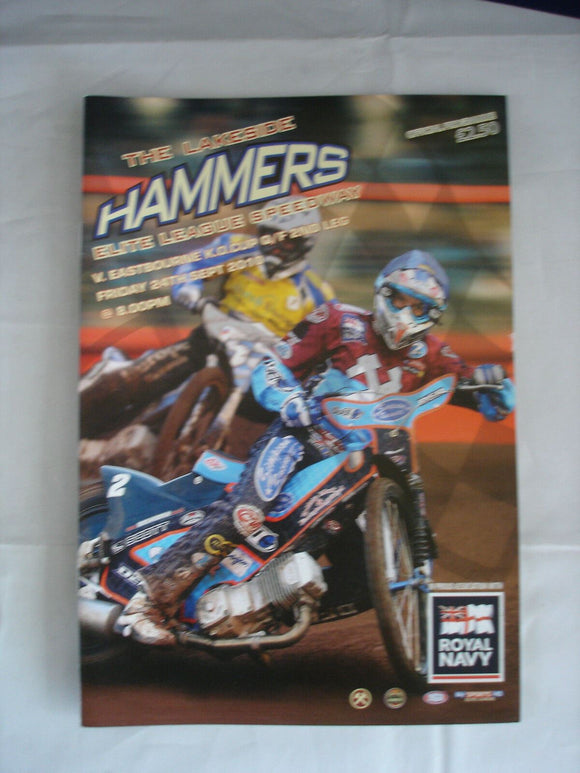 Lakeside Hammers Programme  - 24th September 2010 - Eastbourne