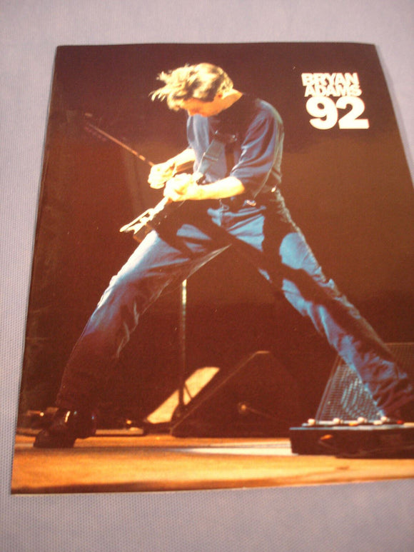Bryan Adams 92 tour programme
