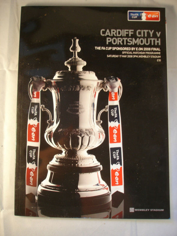 2008 FA Cup Final Programme Portsmouth v Cardiff City