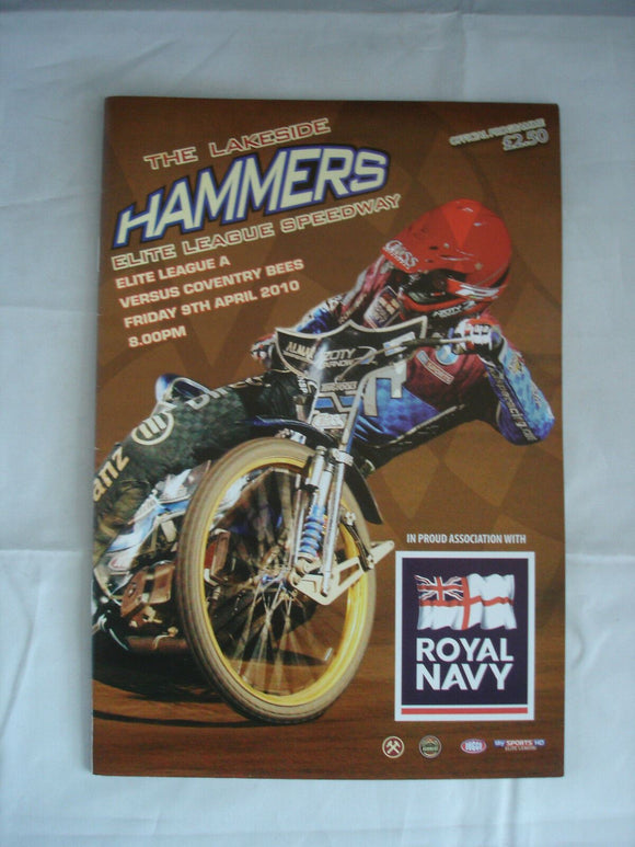 Lakeside Hammers Programme  - 9th April 2010 - Coventry Bees
