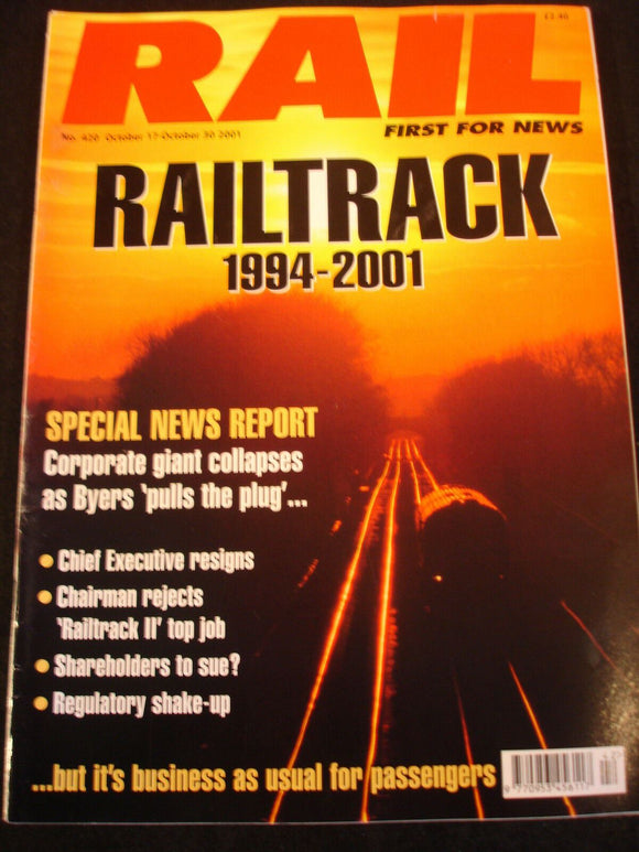 Rail Magazine 420, railtrack 1994-2001, special report