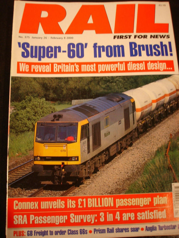Rail Magazine 375 Super 60, Anglia Turbostar test
