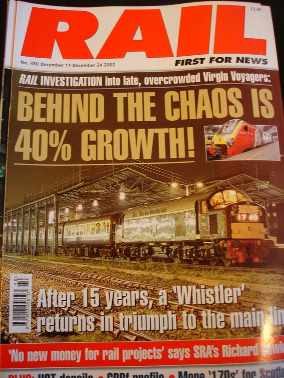 Rail Magazine 450 HST derails, GBRf profile, 170's for Scotland