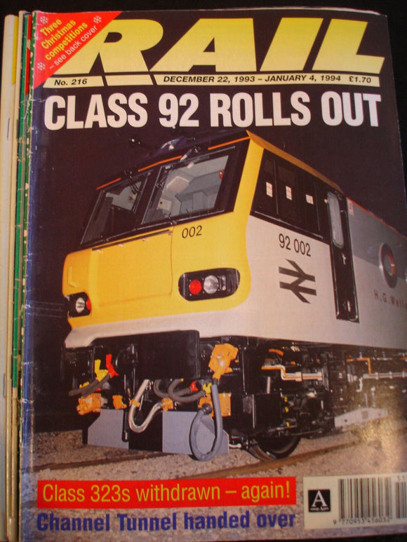 Rail Magazine 216 Class 92, class 323 withdrawn, Channel tunnel handed over