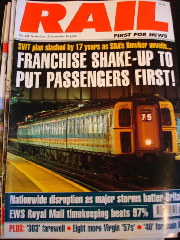 Rail Magazine 448 303 farewell, virgin 57, 40's for mainline