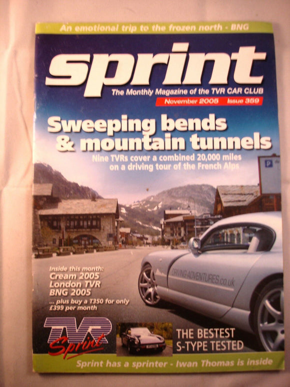 TVR Owners Club Sprint Magazine issue 359 - November 2005
