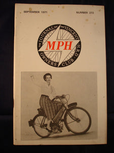 MPH - VOC - Vincent Owners club magazine - issue 272 - September 1971