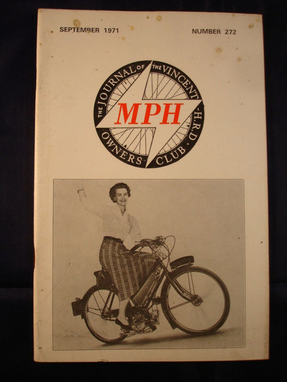 MPH - VOC - Vincent Owners club magazine - issue 272 - September 1971