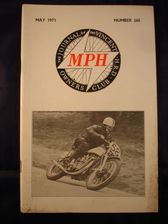 MPH - VOC - Vincent Owners club magazine - issue 268 - May 1971