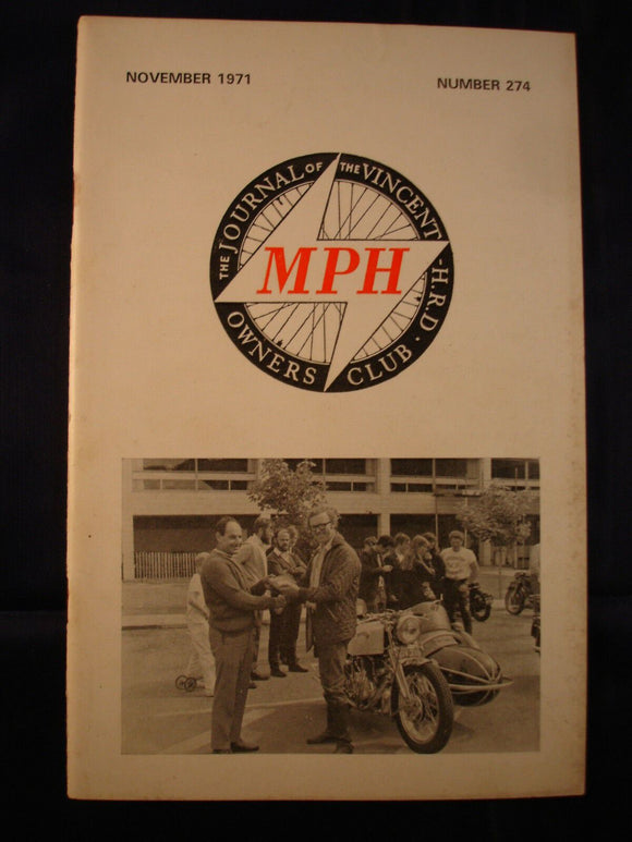 MPH - VOC - Vincent Owners club magazine - issue 174 - November 1971