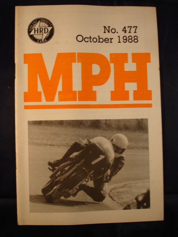MPH - VOC - Vincent Owners club magazine - issue 477 - October 1988