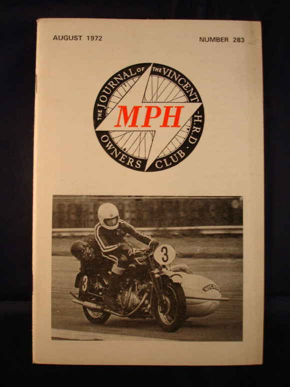 MPH - VOC - Vincent Owners club magazine - issue 283 - August 1972